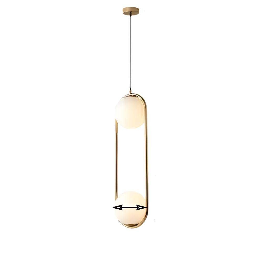 BowLift | Elegant Pendant Light | Hanging Lamp Brass 15 cm Metal
