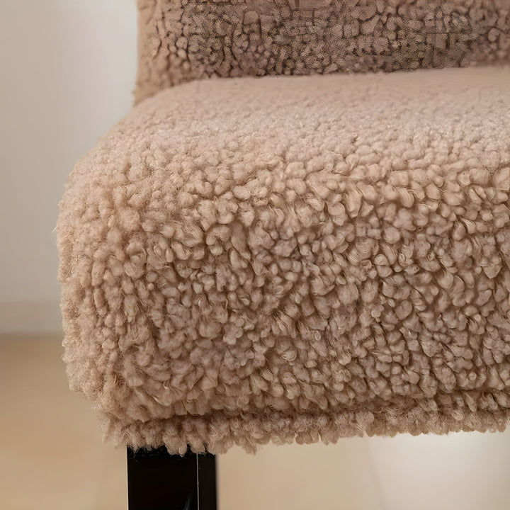 SherpaFit Chair Cover - Cozy Elastic Sherpa Dining Chair Cover | Bowlift