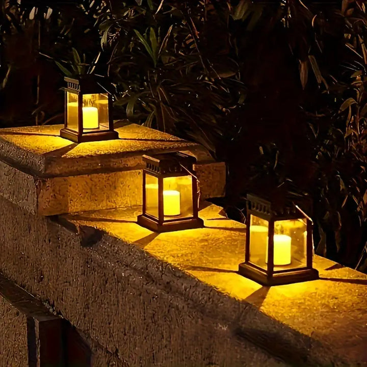 BowLift | Solar LED Lantern with Light Wire and Hanging Clip – Waterproof Garden Lighting for Terrace and Balcony