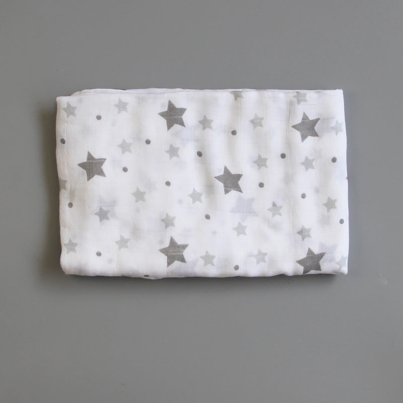 Organic Cotton Dinosaur Print Muslin Swaddle Bowlift