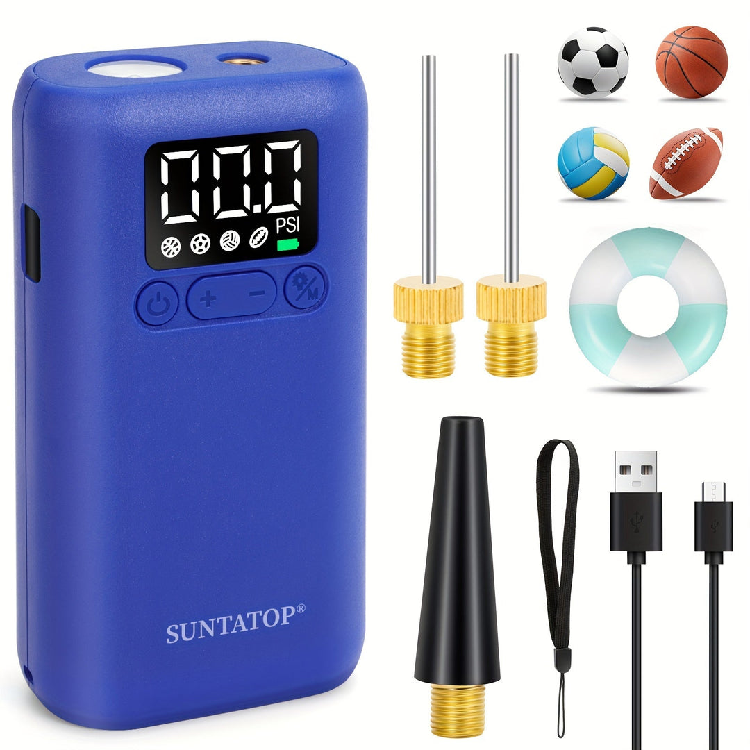 BowLift | Automatic Electric Ball Pump with 20 PSI Capacity, LED Light for Soccer Balls and Basketballs – Compact and Portable Pump