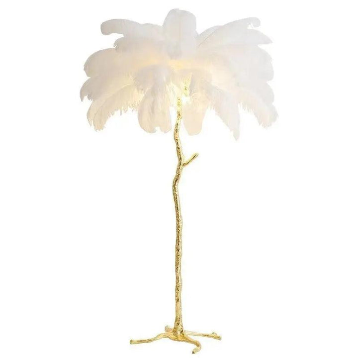 BowLift | LuxeOstral - Nordic Ostrich Feather Floor Lamp