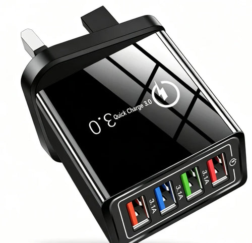 4-Port Quick Charge 3.0 Charger with AI Performance Boost