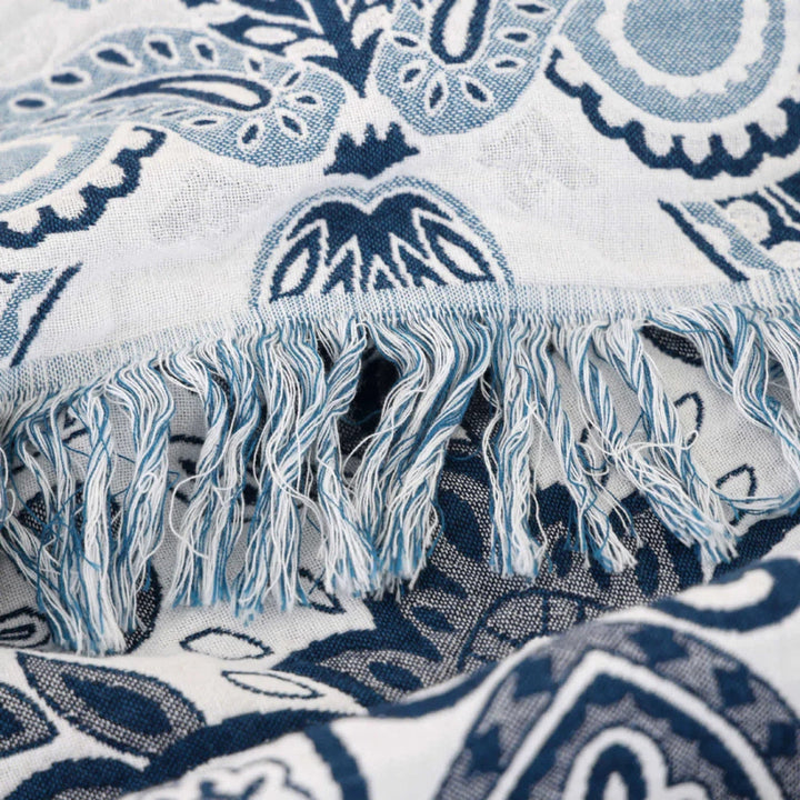 BowLift | Paisley Dream Cotton Tassel Blanket