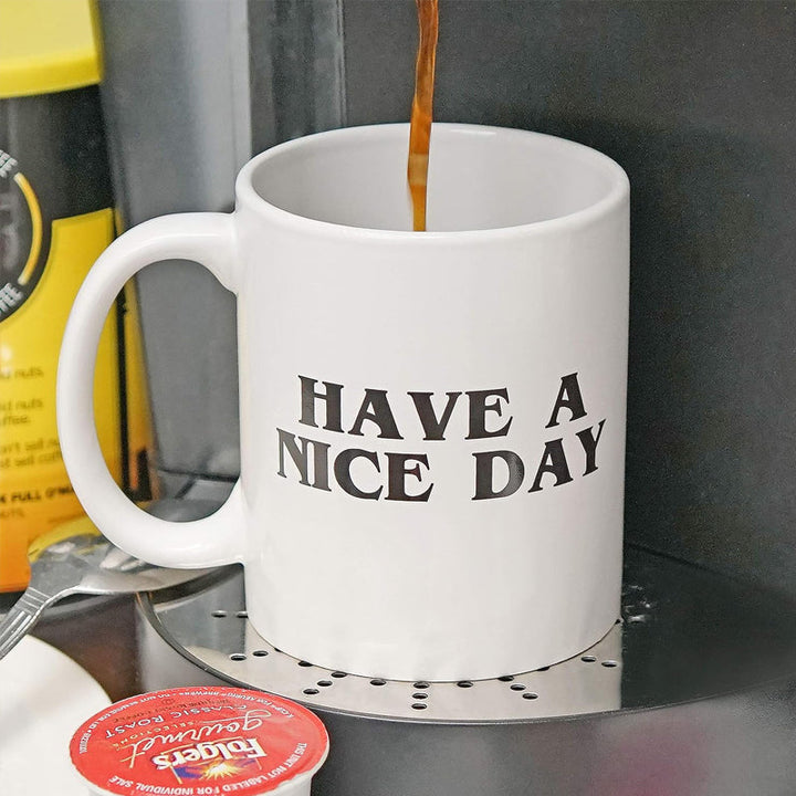 Have a Nice Day Coffee Mug Middle Finger Funny Cup Novelty Gift | Bowlift