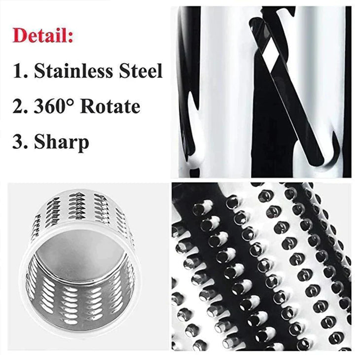 3 in 1 Rotary Cheese Grater Vegetable Slicer | Bowlift