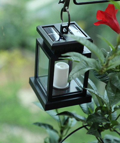 BowLift | Solar LED Lantern with Light Wire and Hanging Clip – Waterproof Garden Lighting for Terrace and Balcony