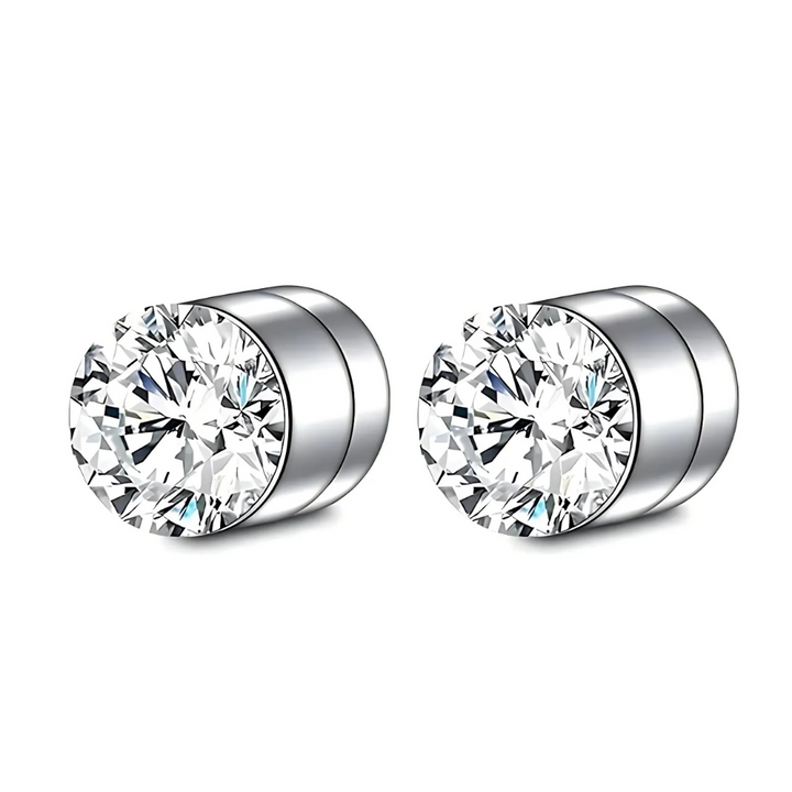 Premium Unisex Magnetic Crystal Design Stud Earrings Bowlift