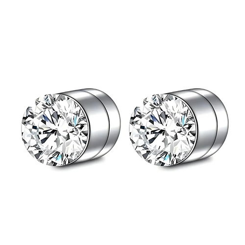 Premium Unisex Magnetic Crystal Design Stud Earrings Bowlift