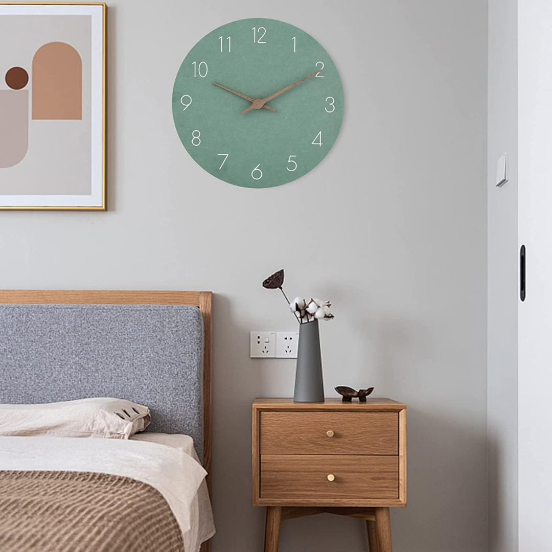 BowLift | Large Wall Clock Wood Modern | Minimalistic Wall Design
