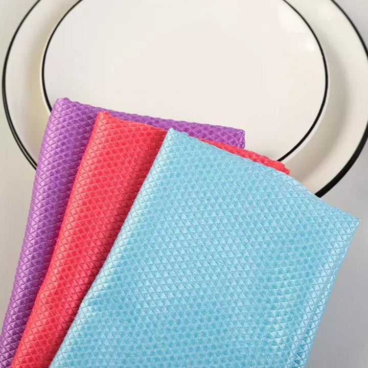 BowLift | Fish Scale Microfiber Polishing Cleaning Cloth 5 Pcs