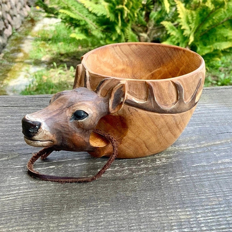 BowLift | Cute Animal Handmade Wooden Mug