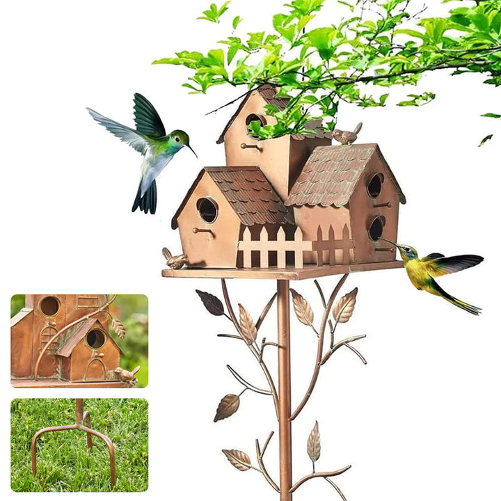 Birdhouse Garden Stakes | Bowlift