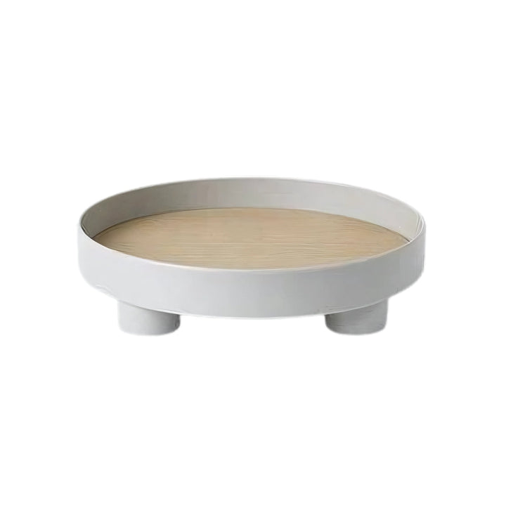 BowLift | Modern Round Wooden Barbara Tray