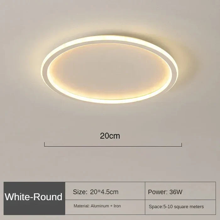 Scandinavian Round Ceiling Lamp - AuroraSphere | Bowlift