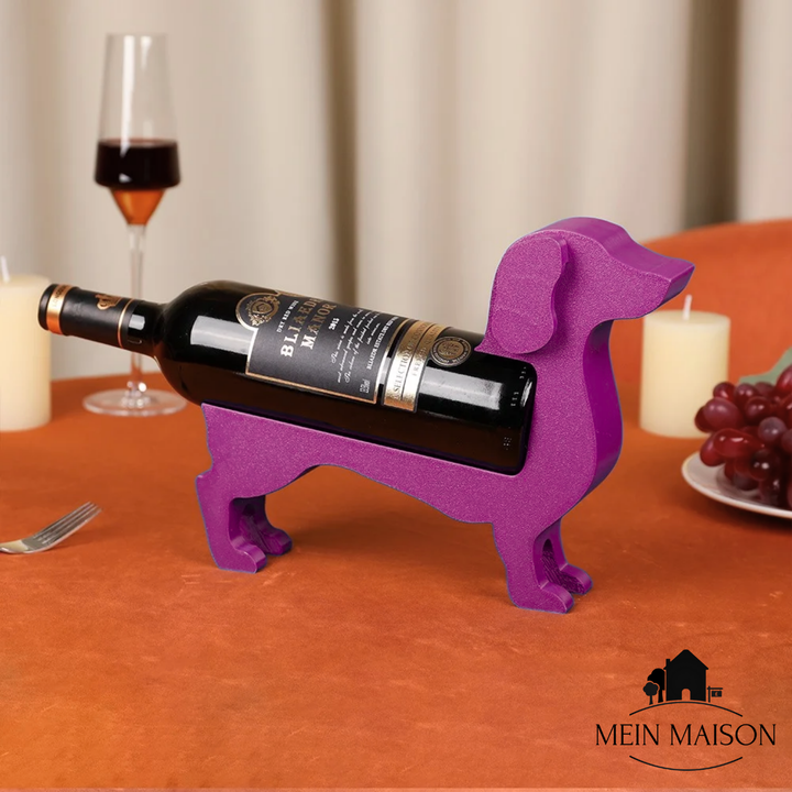 BowLift | Wine Bottle Holder Dachshund CorkHound | Original Design | Sturdy & Decorative | For 375–500 ml