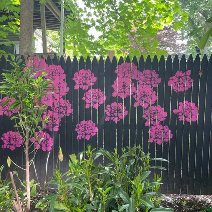 BowLift | 🔥DIY Decoration🌻 - Garden Fence Large Flower Drawing Stencils