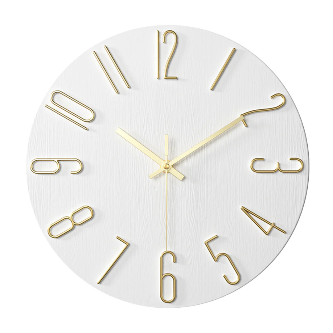 BowLift | Modern Wall Clock Black | Timeless Wall Decoration 30 cm