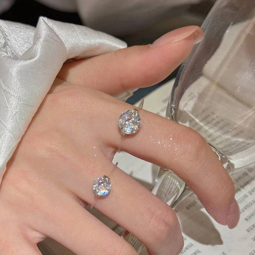 BowLift | S925 1-2 Carat Moissanite Invisible Band Ring