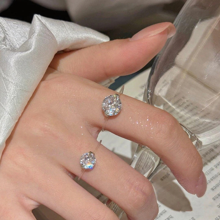 BowLift | S925 1-2 Carat Moissanite Invisible Band Ring