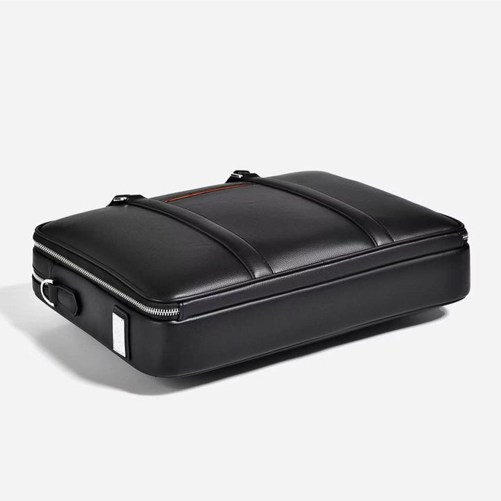 BowLift | Manhattan Leather Business Laptop Briefcase Crossbody Handbag