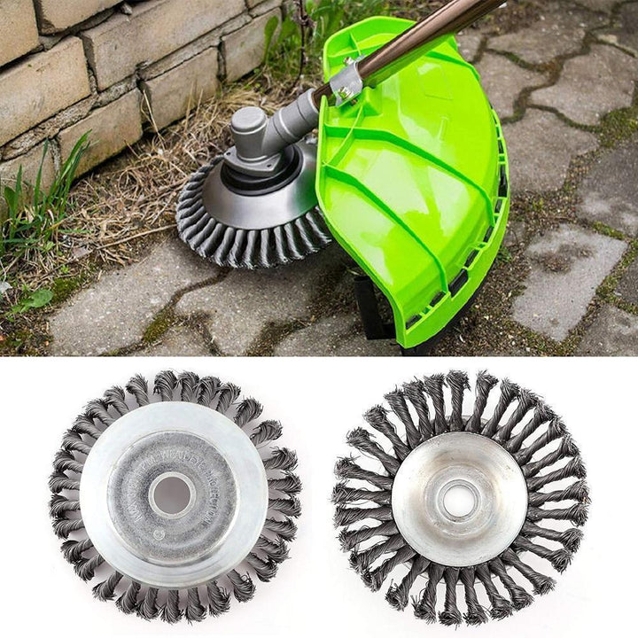 Weed brush for garden cleaner Bowlift