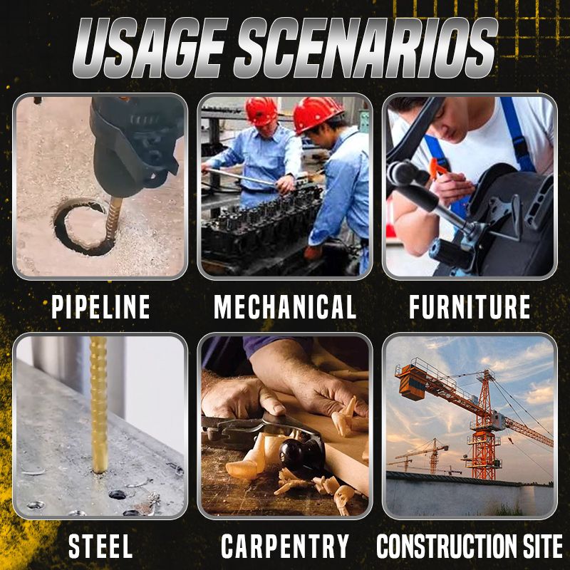 BowLift | Titanium-coated high-speed steel bits with tags (6 pcs.)