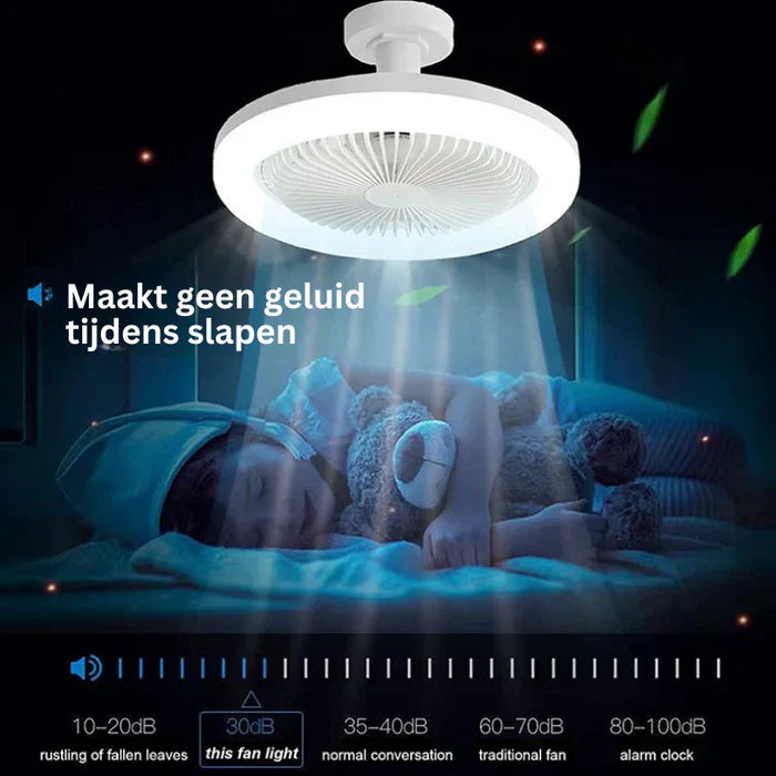 CoolLight Ceiling Fan - Stylish Fan with LED Lighting Bowlift