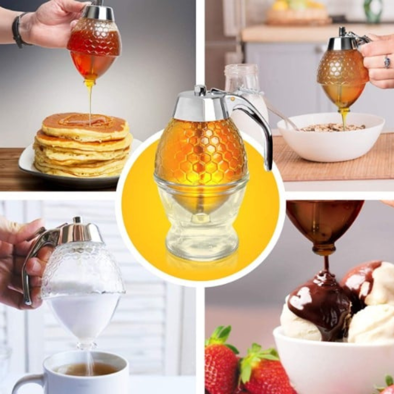 HoneySaver – Elegante en Praktische Honingdispenser Bowlift