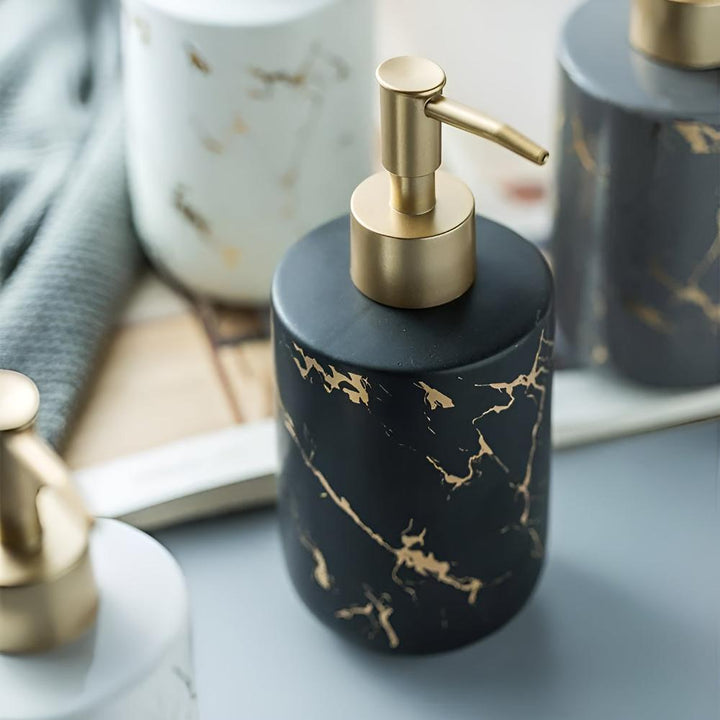 BowLift | Golden Marble Luxe Dispenser