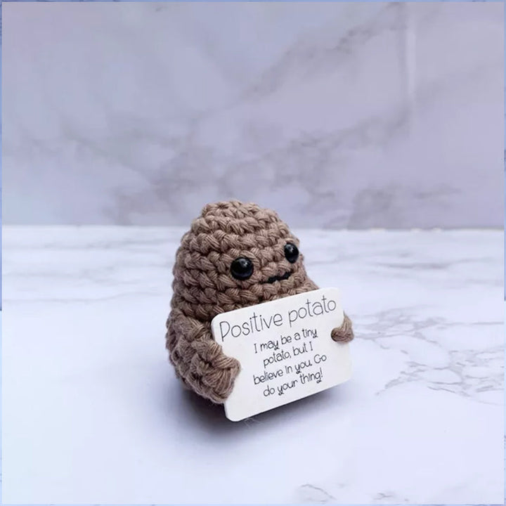 Funny Gift Knitted Positive Potato Bowlift