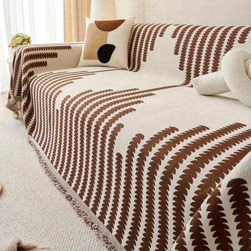 BowLift | Modern Monochrome Fern Sofa Cover