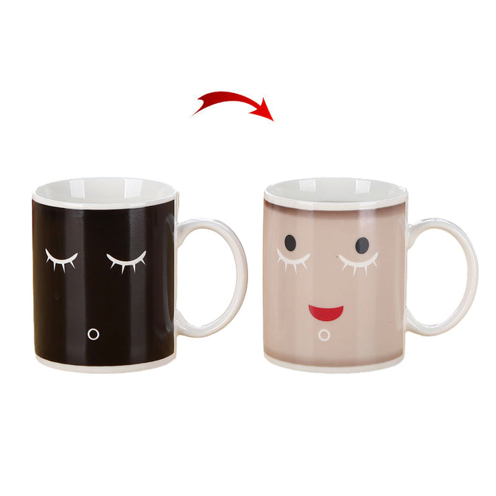 Morning Smiley Magic Heat Sensitive Color Changing Ceramic Coffee Mug | Bowlift