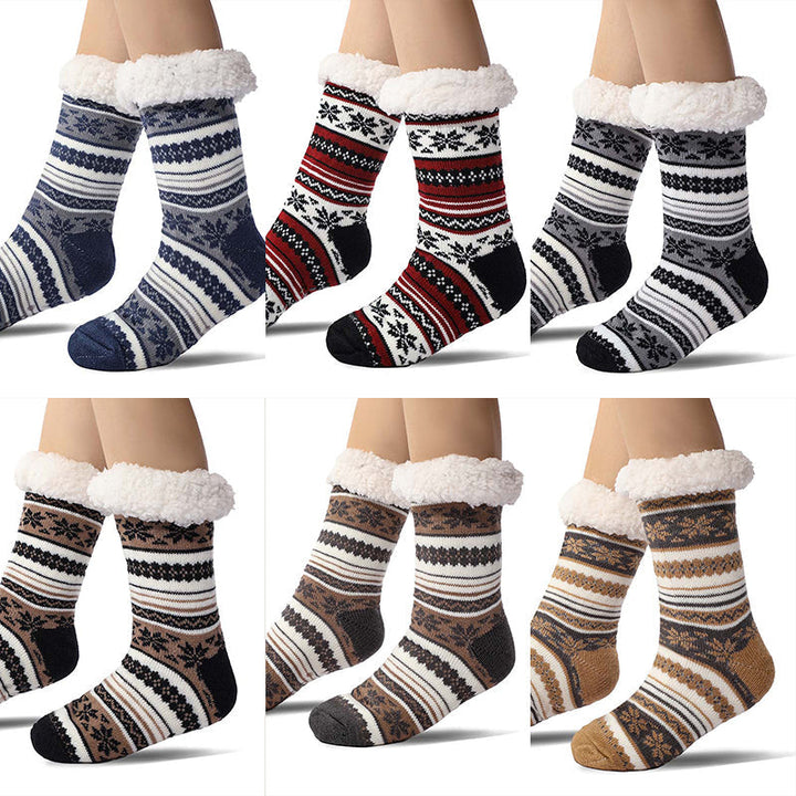 BowLift | Snowflake Ultra-thick  Slipper Home Socks