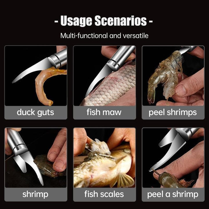 Multifunctional Seafood Prep Knife Bowlift