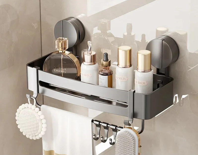AquaGrip – Luxury Suction Cup Bath Shelf without Drilling Bowlift