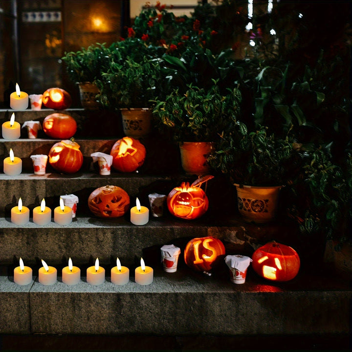 BowLift | Set of 6 Flameless Tea Lights with Remote - Flickering for Cozy Evenings