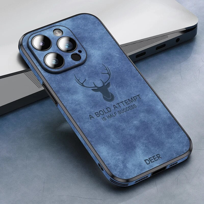 BowLift | Deer - Luxury Leather iPhone Case with Stylish Design and Shockproof Protection