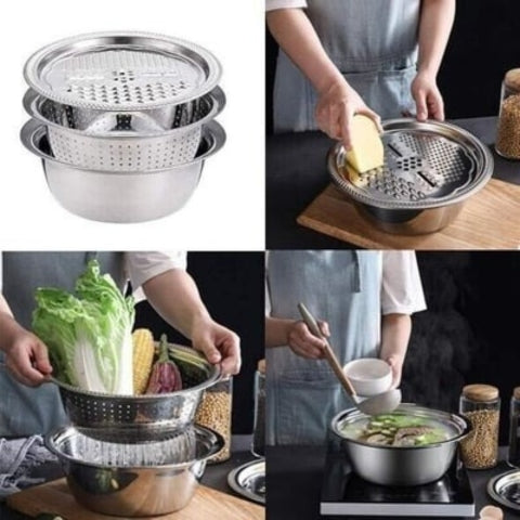 BowLift | Stainless Steel Fine Mesh Strainer Set