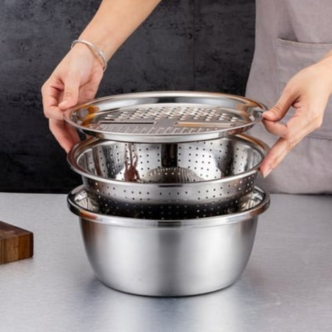 BowLift | Stainless Steel Fine Mesh Strainer Set