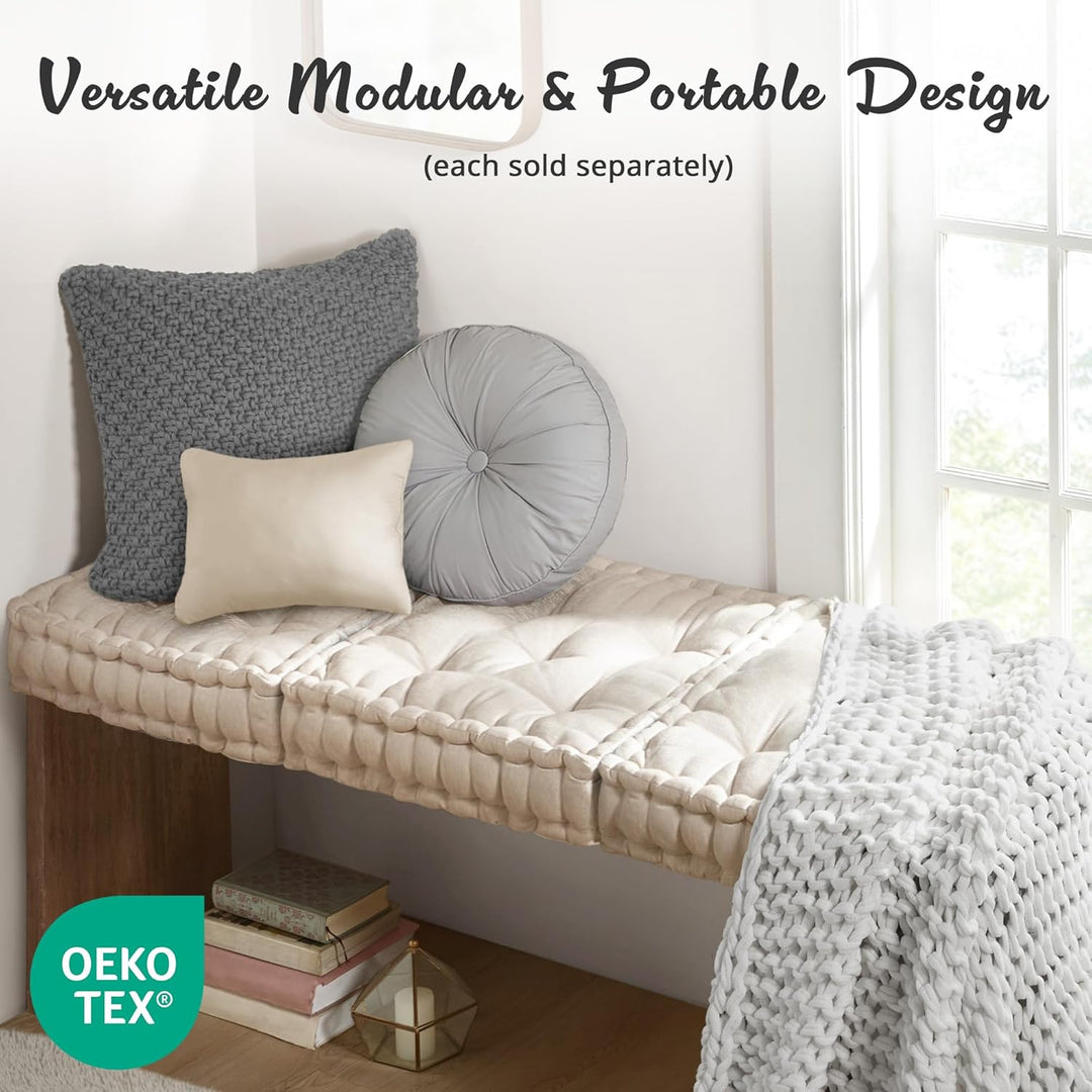 ZenComfort - Luxe Chenille Meditatiekussen voor de Vloer Bowlift
