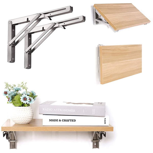 Foldable Bracket | 2 sets thick stainless steel folding table bracket | Bowlift