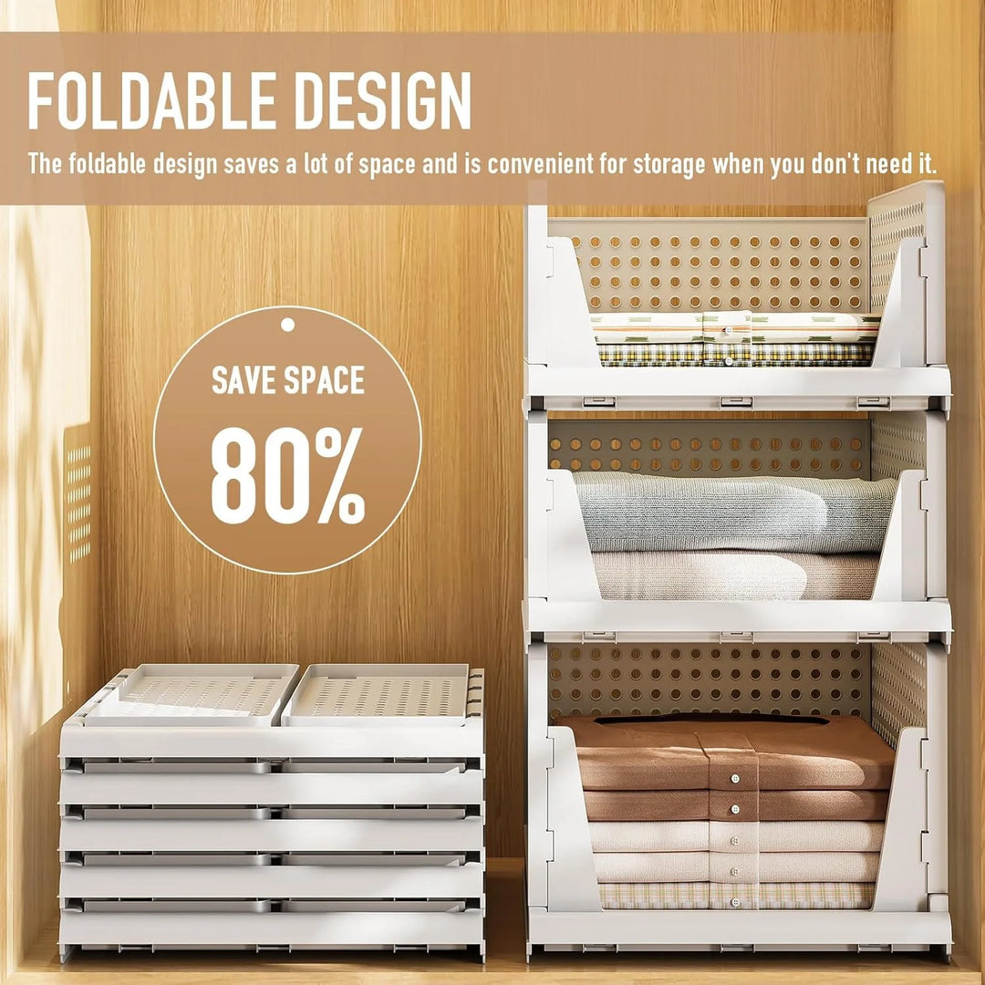 Stackable Wardrobe Storage Organizer For Cloth Storage