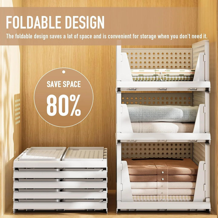 Stackable Wardrobe Storage Organizer For Cloth Storage