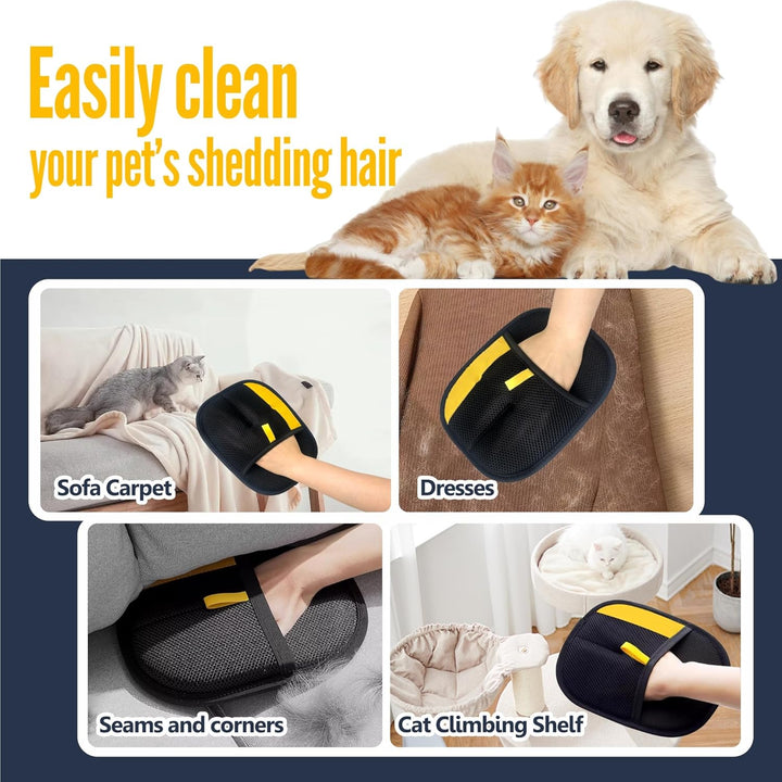 BowLift | FurEase – Pet Hair Removal Glove for All Coat Types | Gentle Grooming & Shedding Solution