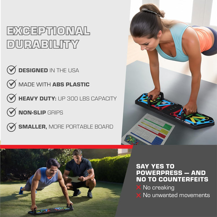 FlexiFit - Vouwbaar Push-Up Trainingsbord met Kleurcodering Bowlift