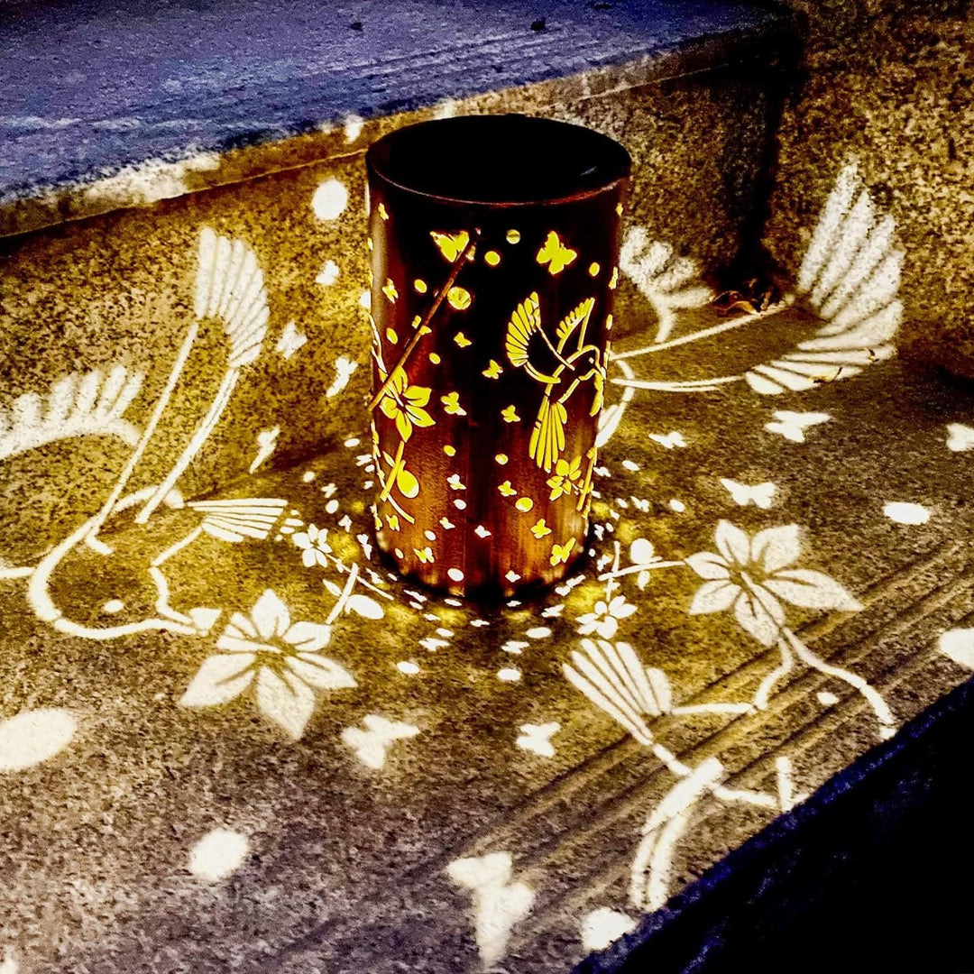 Solar Hummingbird Hollow Lantern Light