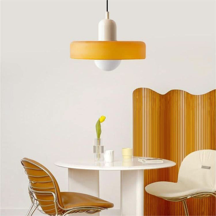 BowLift | Bauhaus Colored Glass Pendant Light
