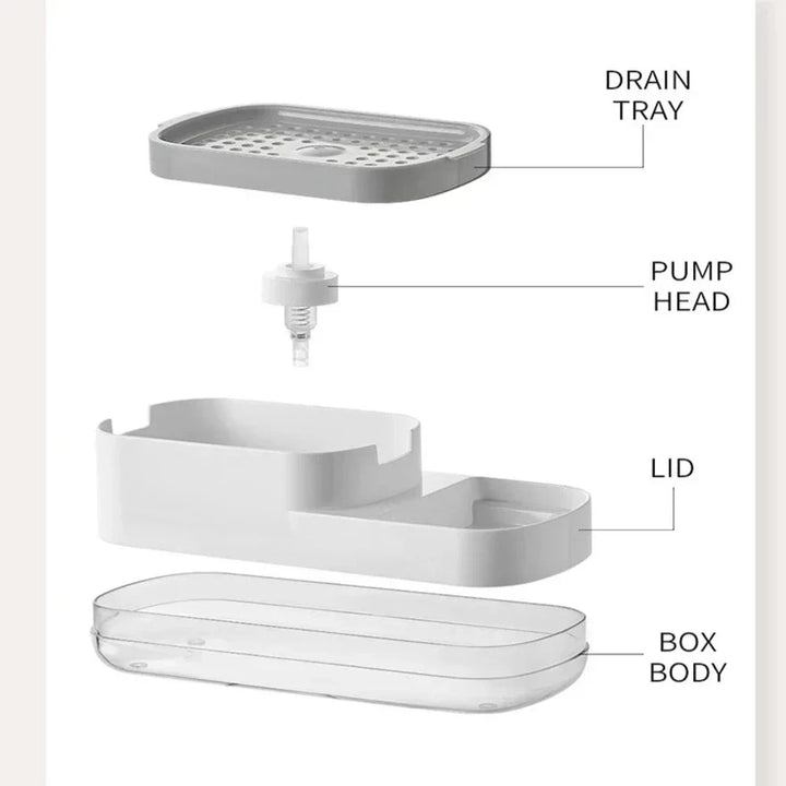 BowLift | Sponge Rack Automatic Kitchen Soap Dispenser