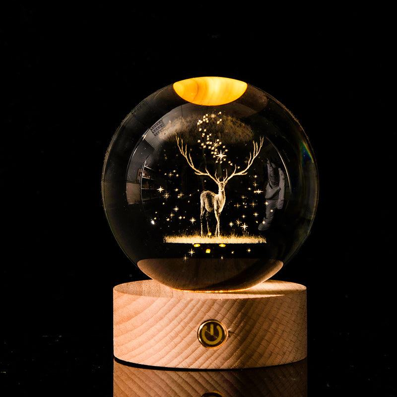 Galaxy Crystal Ball Lamp | Bowlift